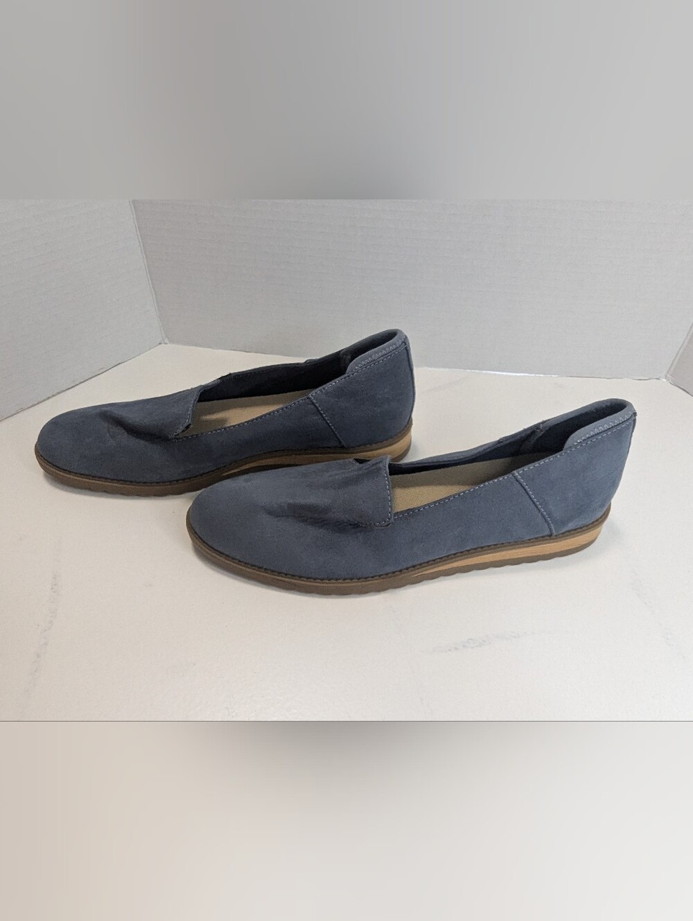 Dr. Scholl's Jetset Loafer Women's Flats Never Worn Slate Blue Comfort Size 9.5M